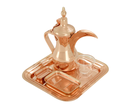 5-piece copper serving Dallah set
