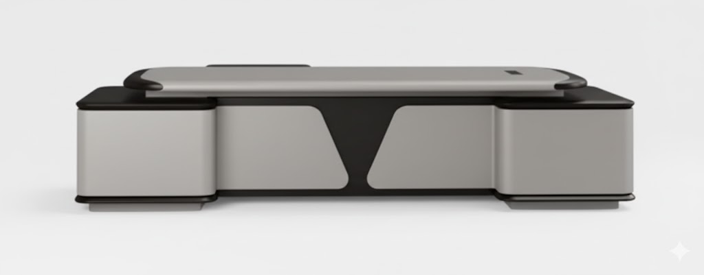 Luxurious L-shaped wood desk