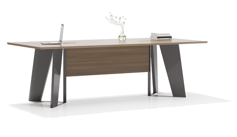 Distinctive wooden meeting table
