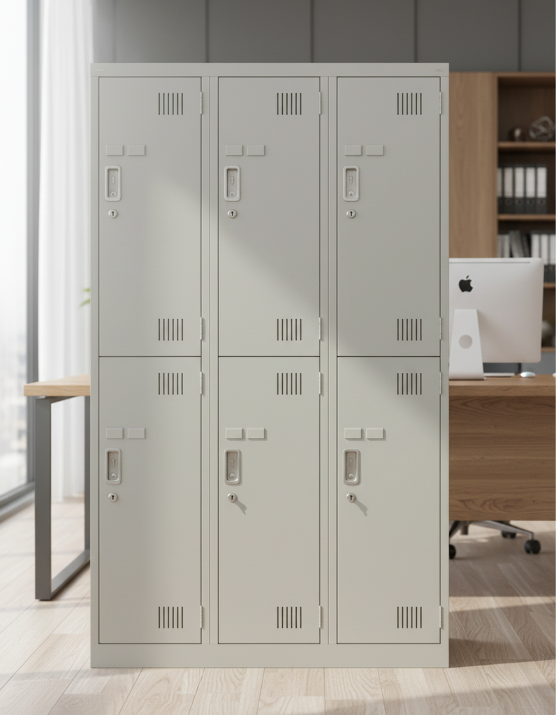 Metal cabinet for storing files and office accessories
