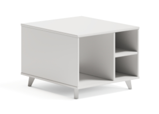 White wooden tea table