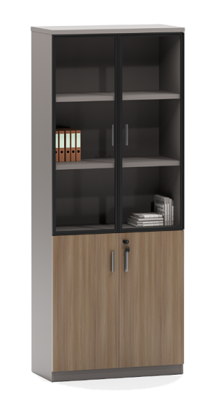 Office cabinet with glass doors