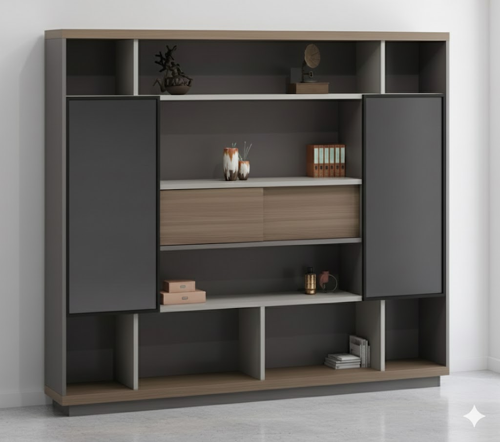 Office cabinet for storing files and office supplies