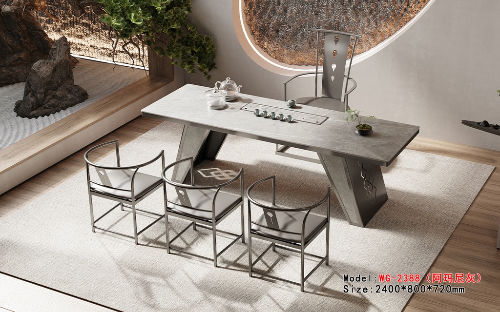 Chinese tea office table with all electrical accessories