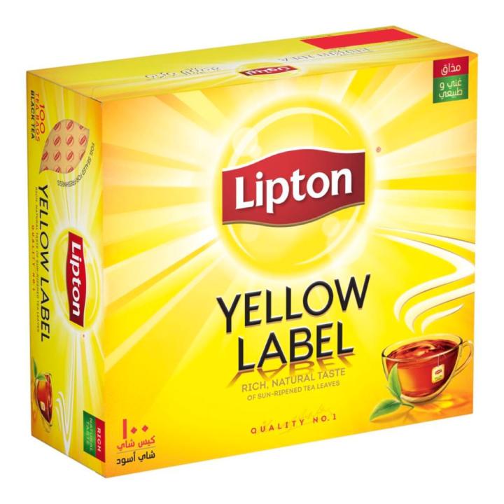 Lipton Yellow Label Black Tea Bags - 100 Bags