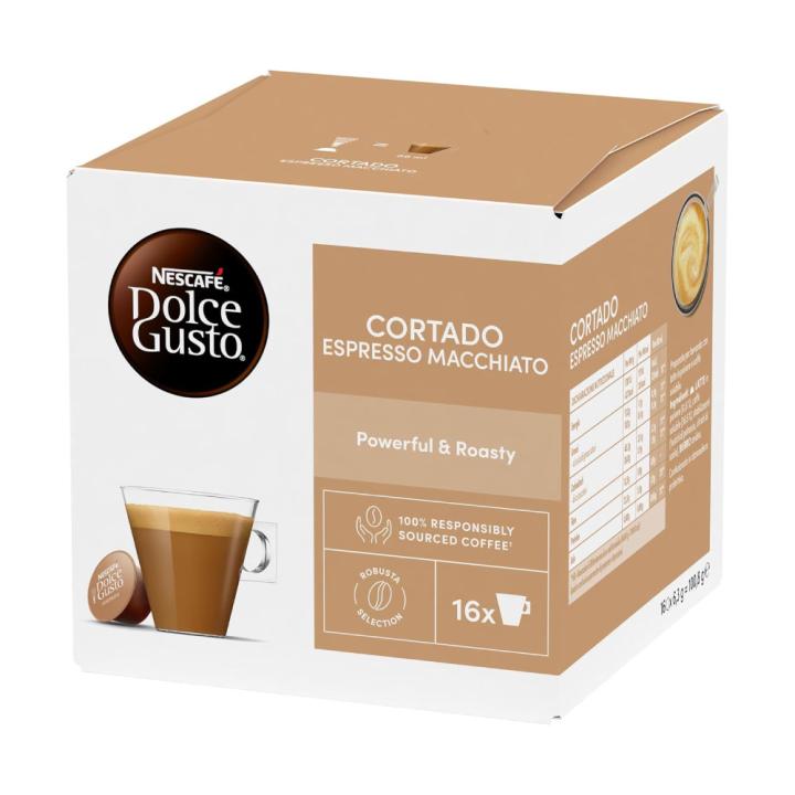 Nescafe Dolce Gusto Cortado Espresso Macchiato Coffee Capsules - Imported