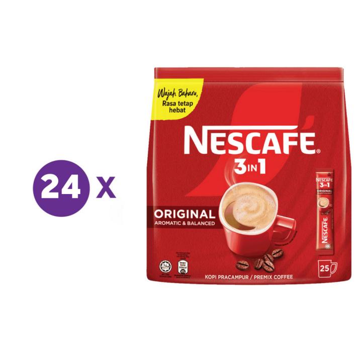 Nescafe Original 3 in 1 Sachets 18g 25 Pieces - Imported