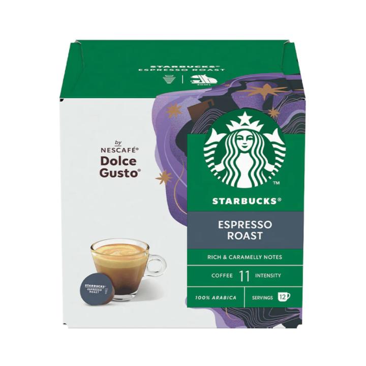 Starbucks Espresso Coffee Capsules - Espresso Roast - Compatible with Dolce Gusto Machines - Imported