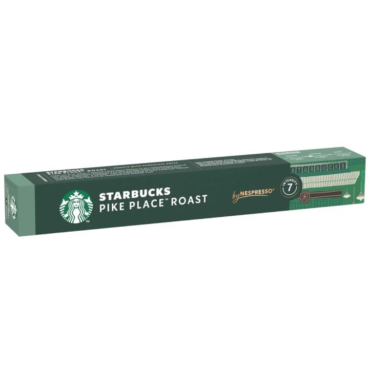 Starbucks Pike Place Coffee Capsules - Compatible with Nespresso Machines - 10 Capsules - Imported