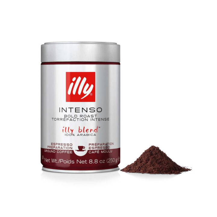Illy Intenso dark roast - ground coffee using espresso 100% Arabica 250 g - imported