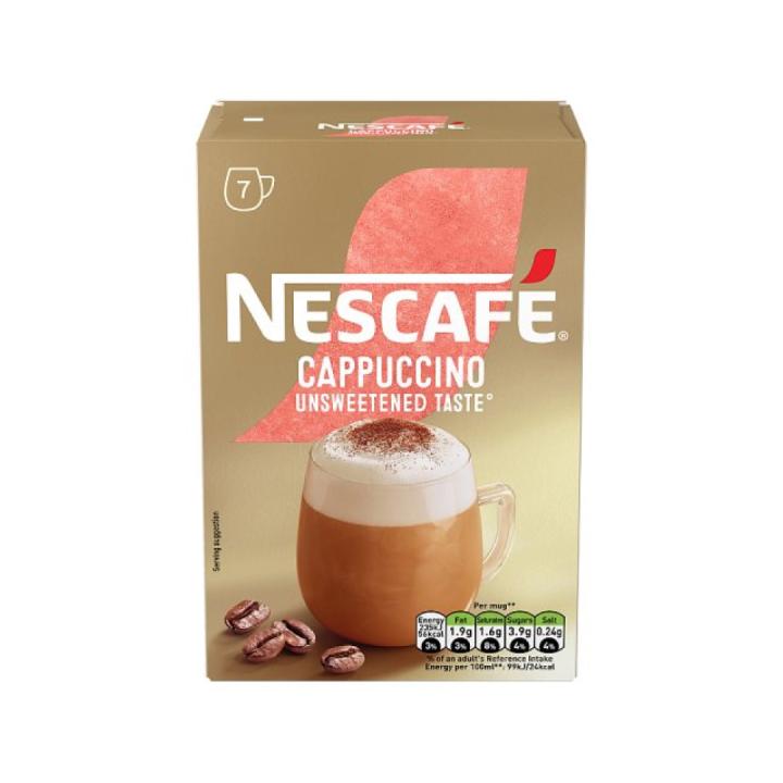 Nescafe unsweetened cappuccino - 7 sachets - imported