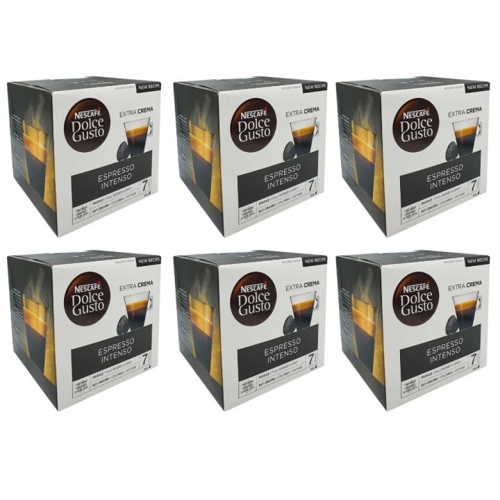 Nescafe Dolce Gusto Espresso Intenso coffee capsules - set of 6 boxes - imported