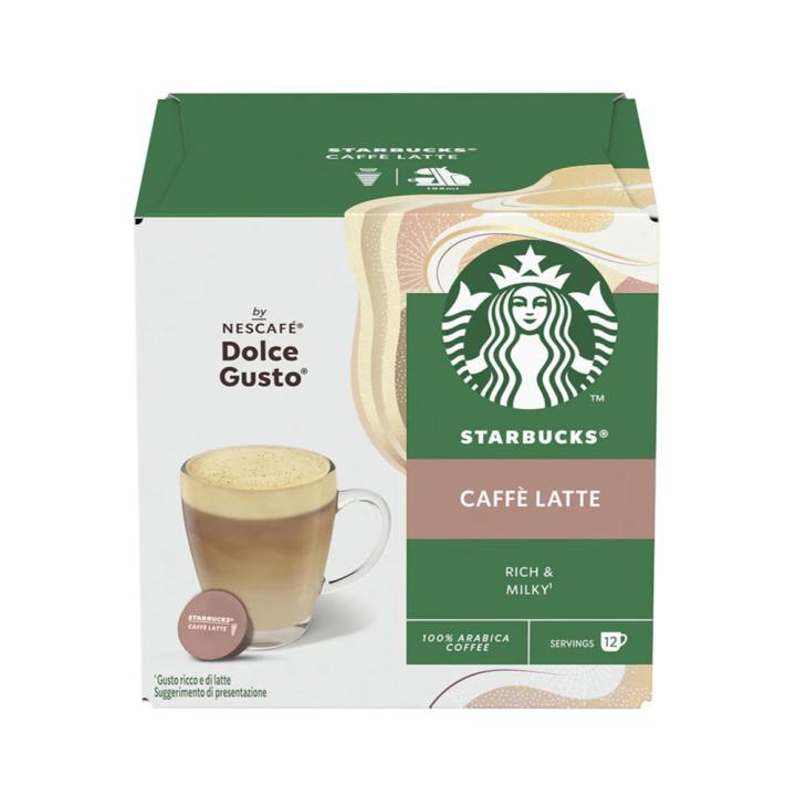 Starbucks Café Latte coffee capsules - compatible with Dolce Gusto machines - imported