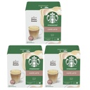 Starbucks Caffe Latte Coffee Capsules - Compatible with Dolce Gusto Machines - 3 Packs - Imported