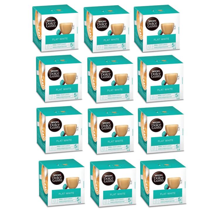 Nescafe Dolce Gusto Flat White Coffee Capsules - 3 Packs - Imported
