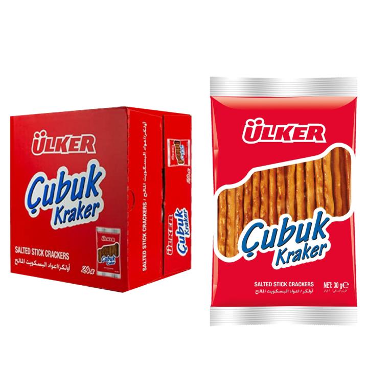اولكر اعواد البسكويت المالح - 30 جم - عبوة 24 حبة