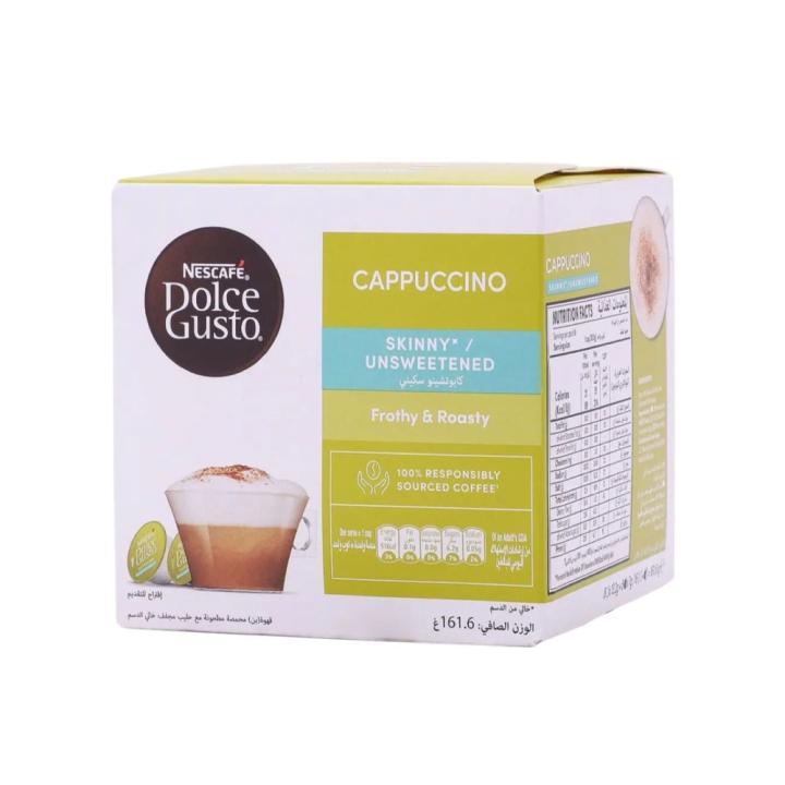 Nescafe Dolce Gusto Cappuccino Skinny and Unsweetened coffee capsules - imported