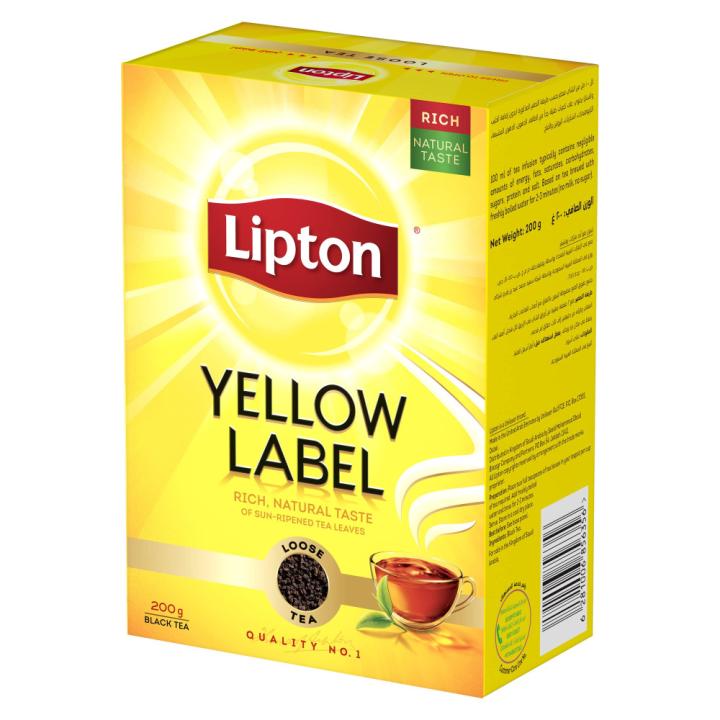 Lipton Premium Loose Black Tea Yellow Label - 200 g