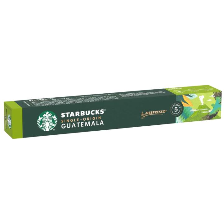 Starbucks Guatemala Coffee Capsules - Compatible with Nespresso Machines - 10 Capsules - Imported