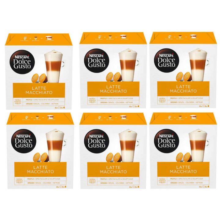 Nescafe Dolce Gusto Latte Macchiato Coffee Capsules - Set of 3 - Imported