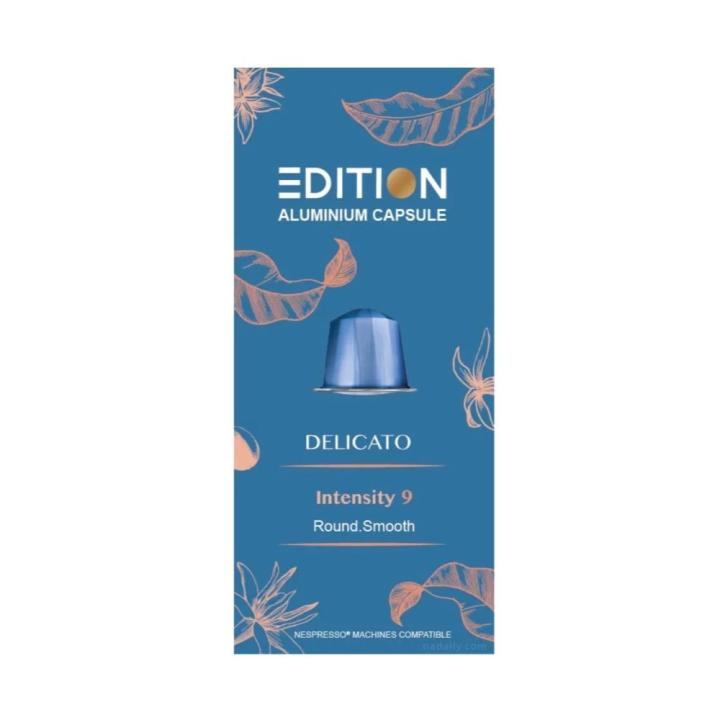 Edition Delcato coffee capsules compatible with Nespresso machines, 10 capsules