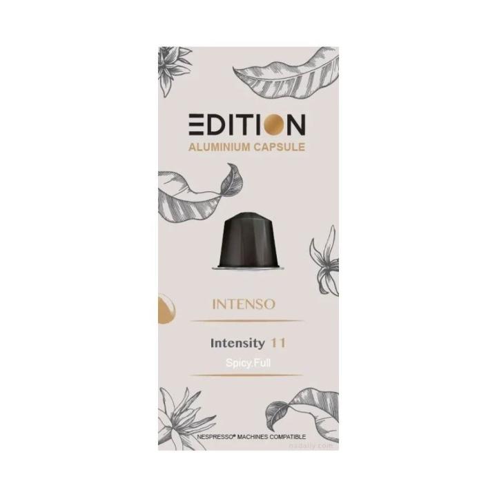 Edition Intenso coffee capsules compatible with Nespresso machines, 10 capsules