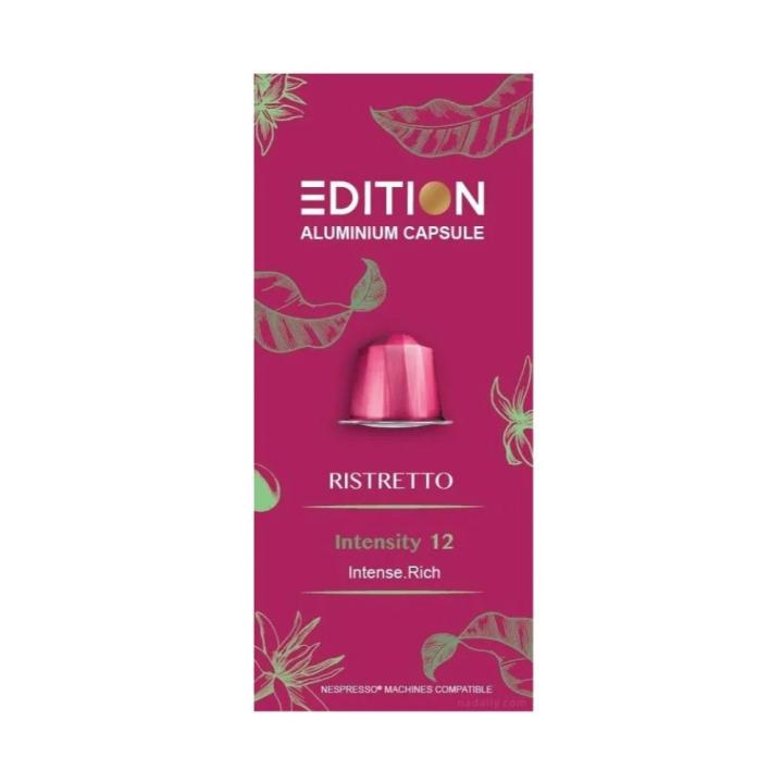 Ristretto Edition coffee capsules compatible with Nespresso machines, 10 capsules