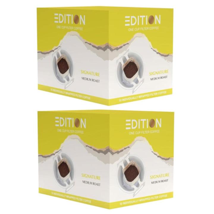 Edition Signature Blend Drip Coffee - Medium Roast - 10 Bags - 2 Pack