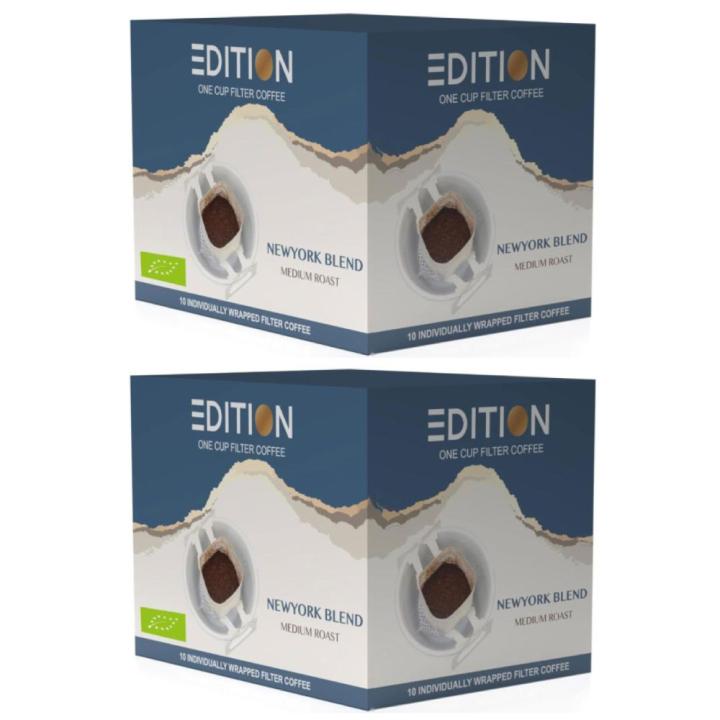 New York Blend Drip Coffee Edition - Medium Roast - 10 Bags - 2 Pack