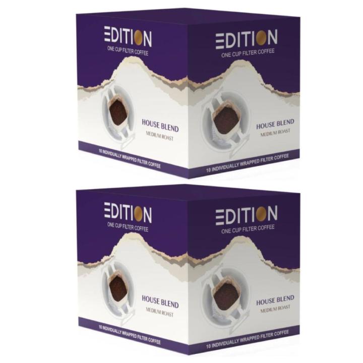 House Blend Drip Coffee Edition - Medium Roast - 10 Bags - 2 Pack