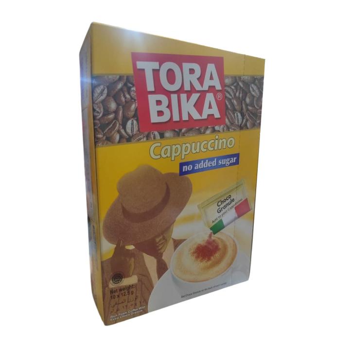 توربيكا كابوتشينو بدون سكر مضاف خليط قهوة غني باالرغوة مع حبيبات الشوكولا - 10 كيس 12.5 جم