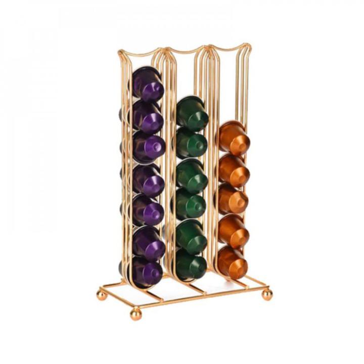 DLC Capsule Holder, Gold Color - 42 Nespresso Capsules - DLC-38726