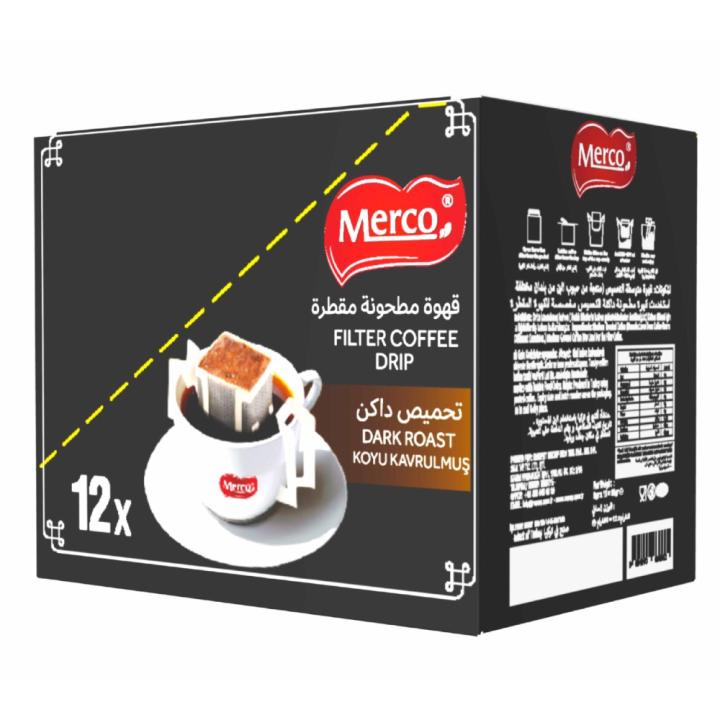 Mirco Drip Ground Filter Coffee - Dark Roast - 12 Cup Pack