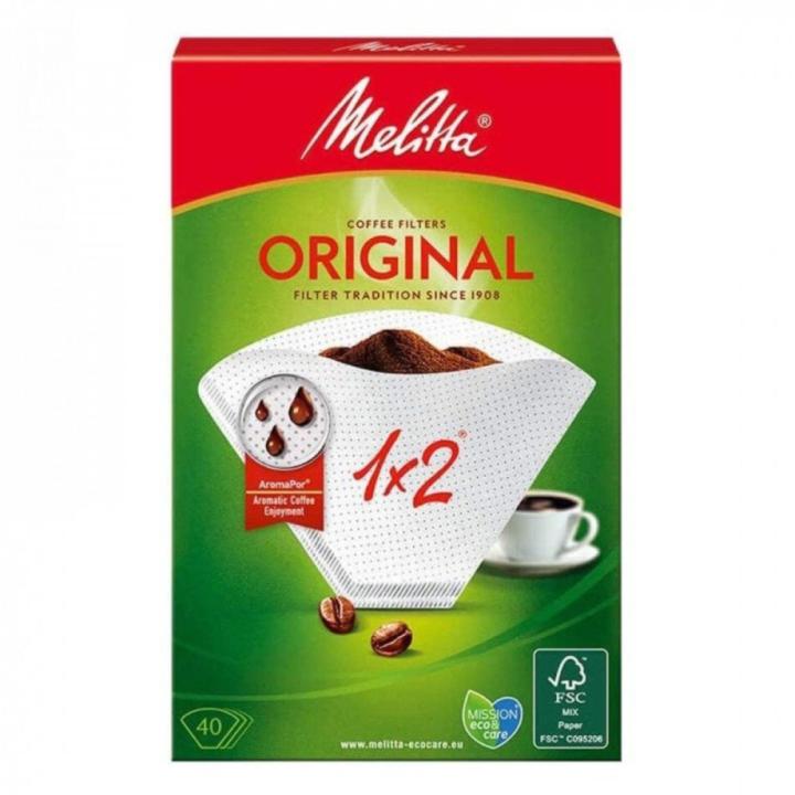 ميليتا 1x2 ورق ترشيح قهوة 40 حبة