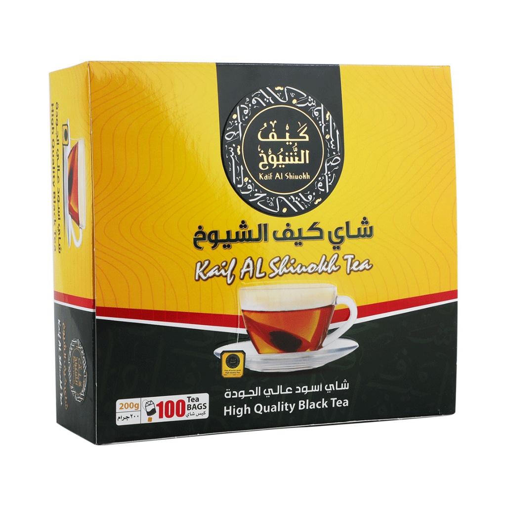 Kaif Al-Shuyoukh tea, 100 bags * 200 grams