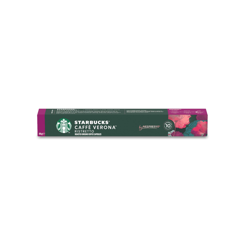 Starbucks Coffee Verona capsules | Nespresso | Dark coffee with a rich flavor and a touch of luxurious cocoa