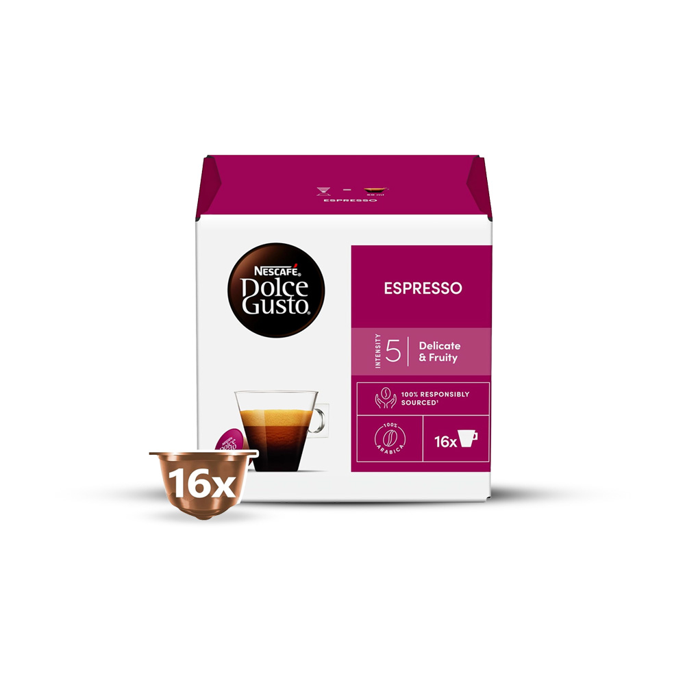Dolce Espresso Capsules - 16 Capsules | Smooth texture and fruity overtone