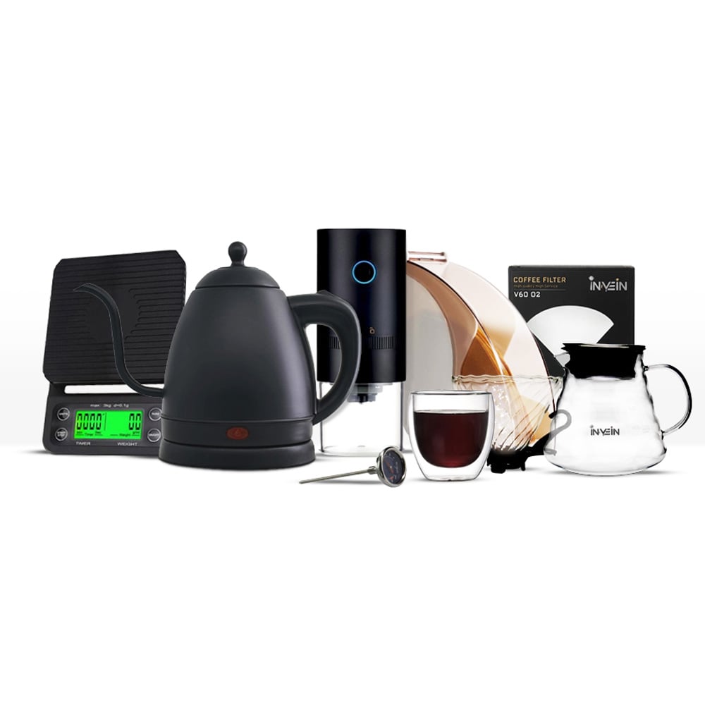 مجموعة تحضير V60 مقاس 02 الاحترافية
