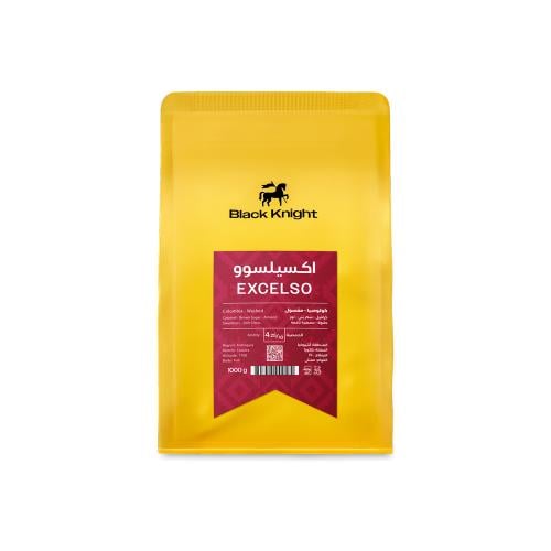 Excelso Colombia crop from Black Knight, 1 kg package | Washed | Inspiration of caramel and chocolate