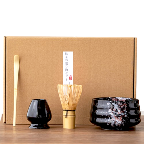 Colorful ceramic matcha making tool set