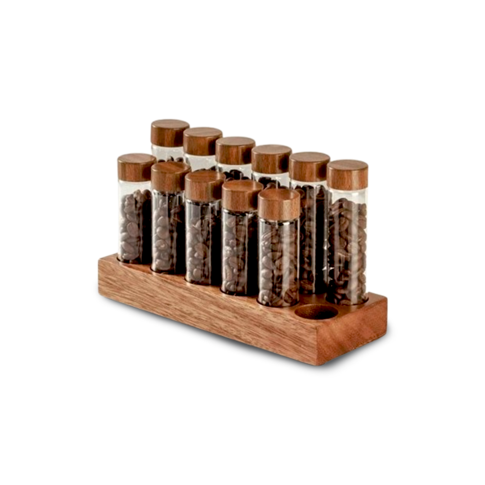 Glass coffee bean storage containers, 12 packs