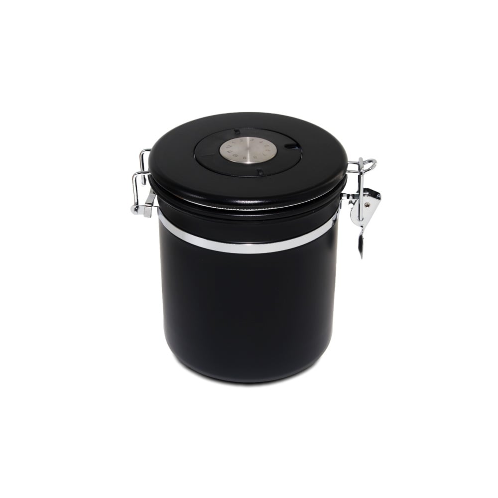 حافظة حبوب القهوة مع صمام تفريغ الهواء وتحديد التاريخ