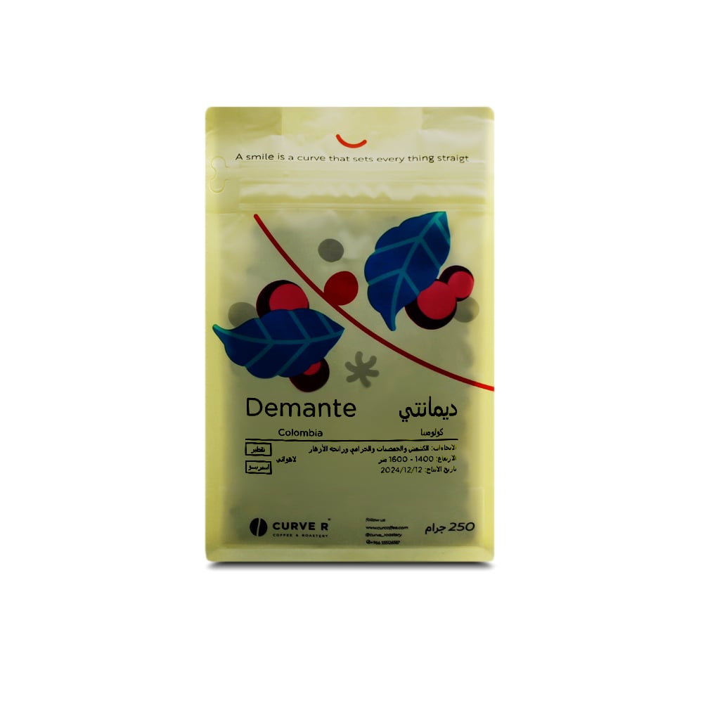 كولومبيا ديمانتي | محمصة كيرف | لاهوائي بايحاء الكشمش وعطرية الازهار