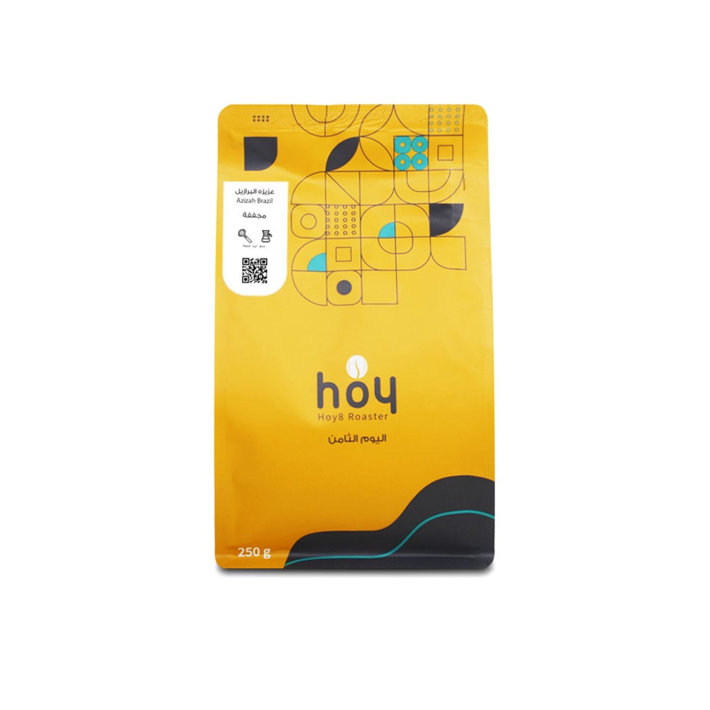 محصول قهوة مختصة عزيزة البرازيل 250 جرام - محمصة اليوم الثامن