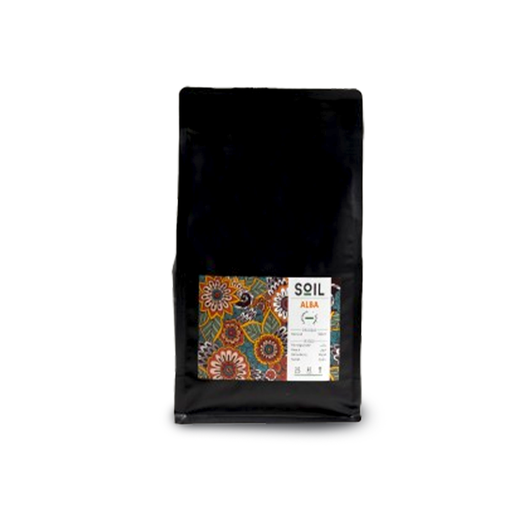 Specialty coffee crop, Soil Alba, 1 kilo package, inspired by strawberries and pomegranates