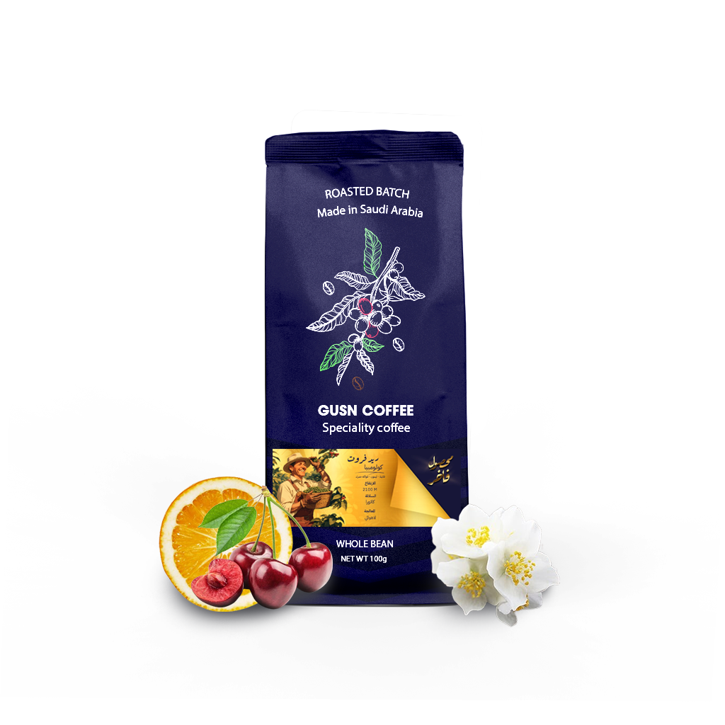 Red Fruit Roasted Coffee Branch, 100 grams package