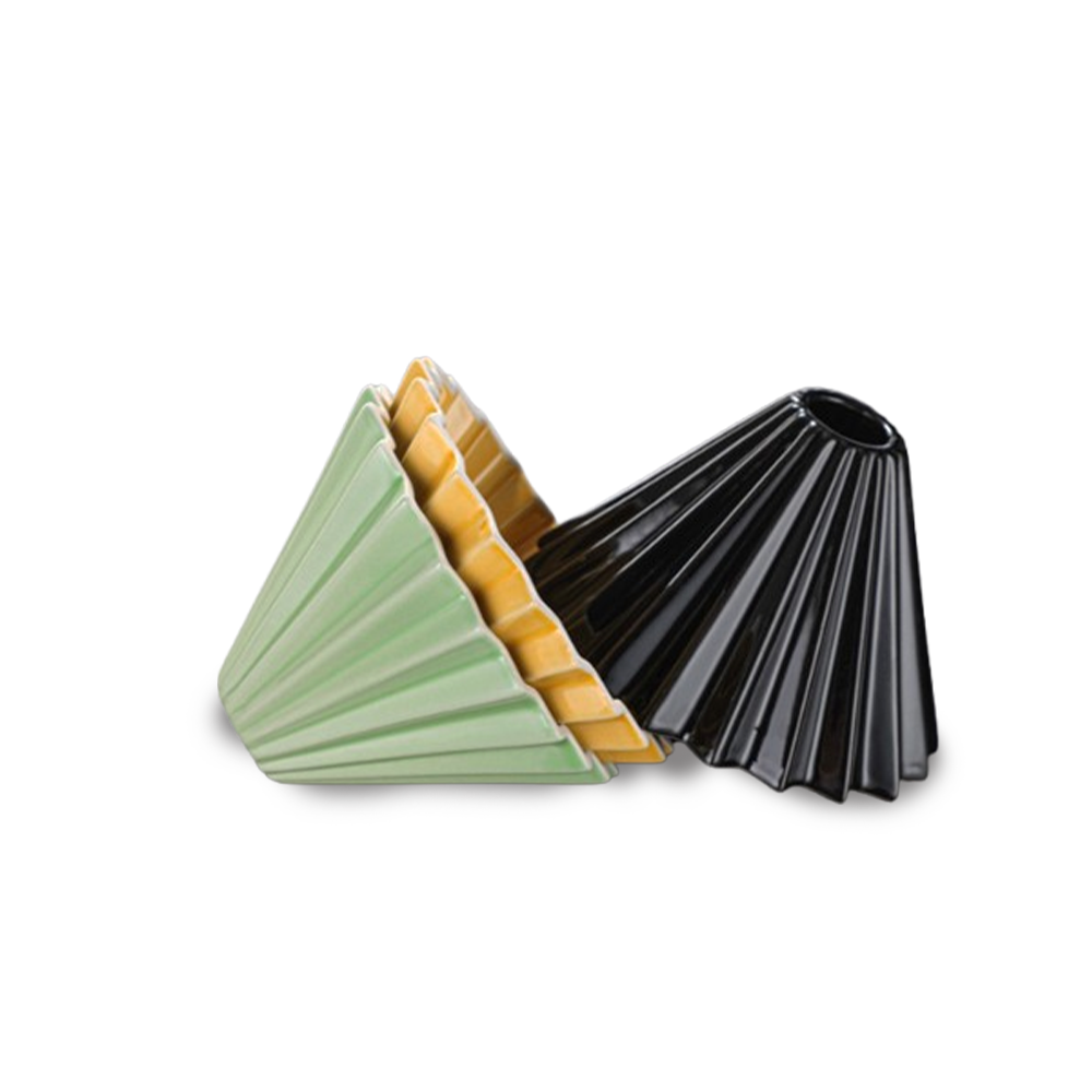 Zigzag ceramic filtration funnel