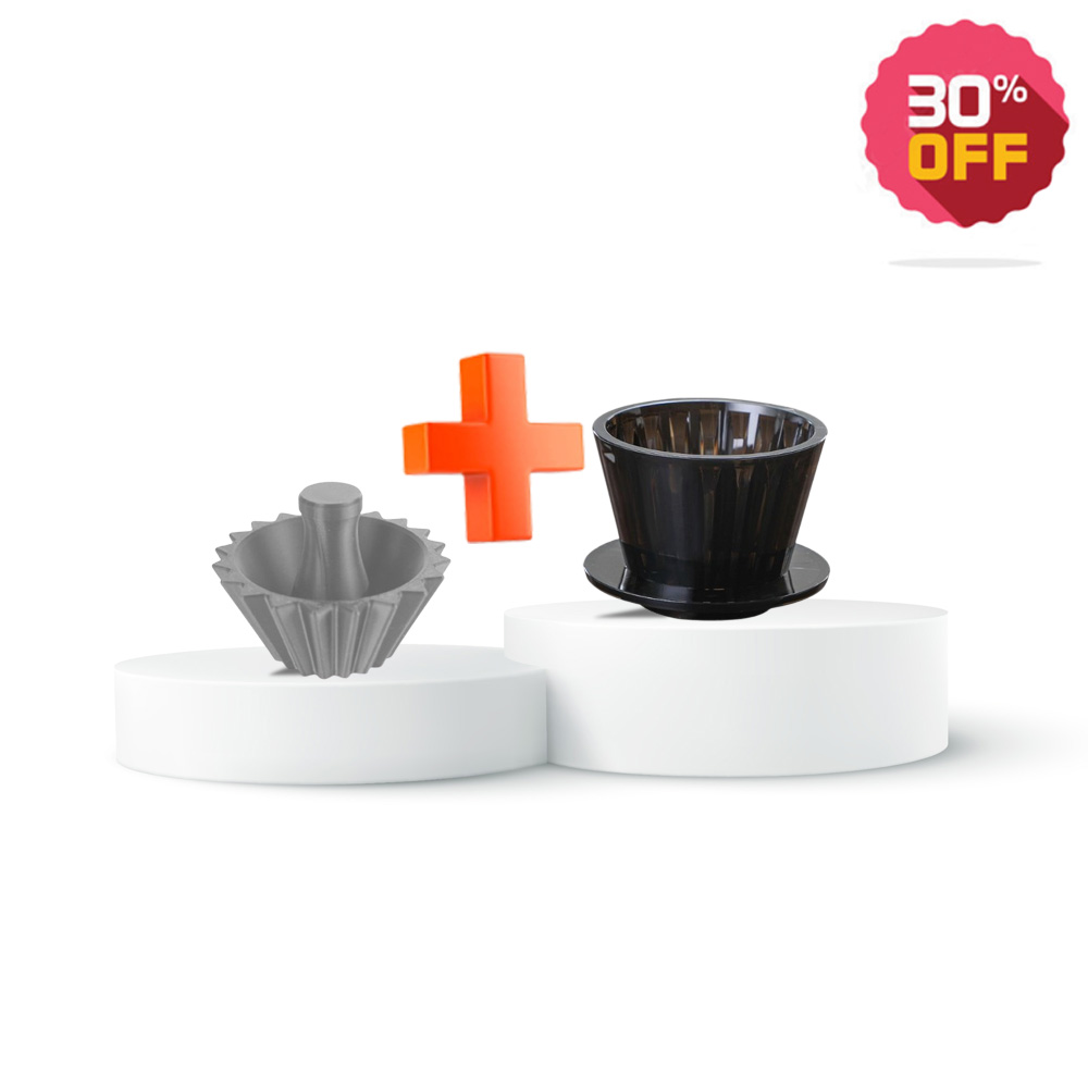 بكج قمع تقطير B75 وضاغط فلتر قهوة