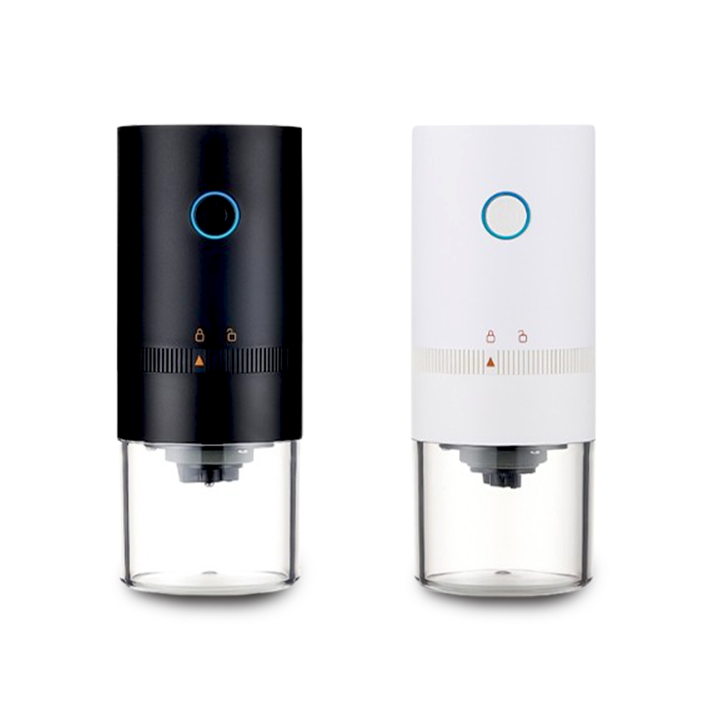 Wireless electric coffee grinder with USB charging port