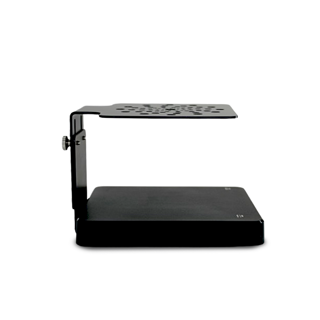 Adjustable metal espresso scale base